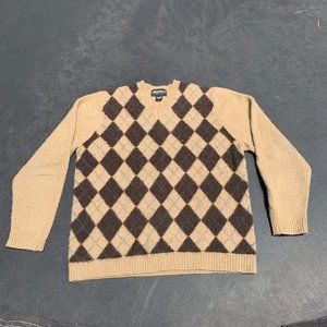 Eddie Bauer Vintage Wool Argyle Sweater